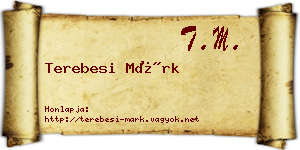 Terebesi Márk névjegykártya